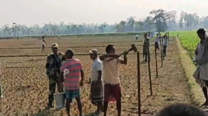 সীমান্তে ফের বেড়া নির্মাণের চেষ্টা রুখে দিলো বিজিবি