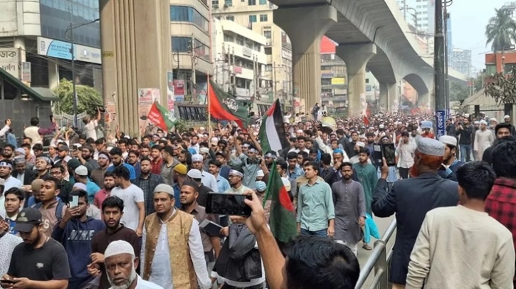 জুলাই গণহত্যায় জড়িতদের বিচারের দাবিতে শিবিরের গণমিছিল